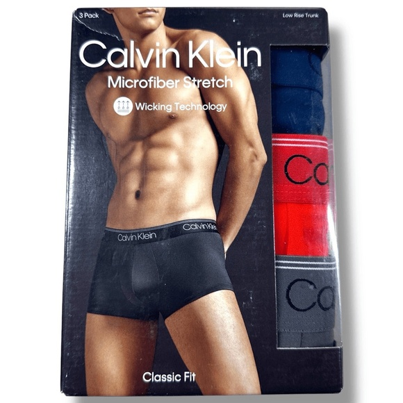 Calvin Klein Low Rise‎ Trunk Mens Size Extra Large XL Microfiber Stretch - Picture 1 of 2